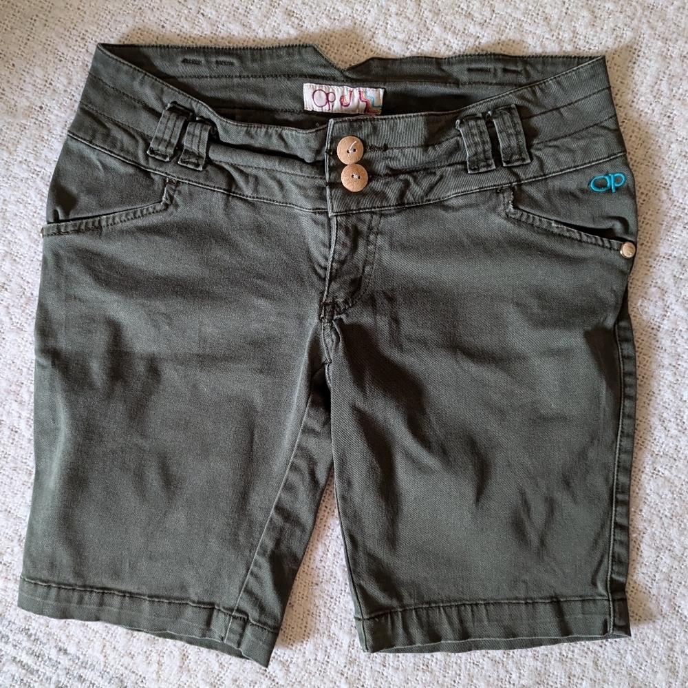 OP Shorts, Darkest Olive Color, With Pockets, Size 9 Junior